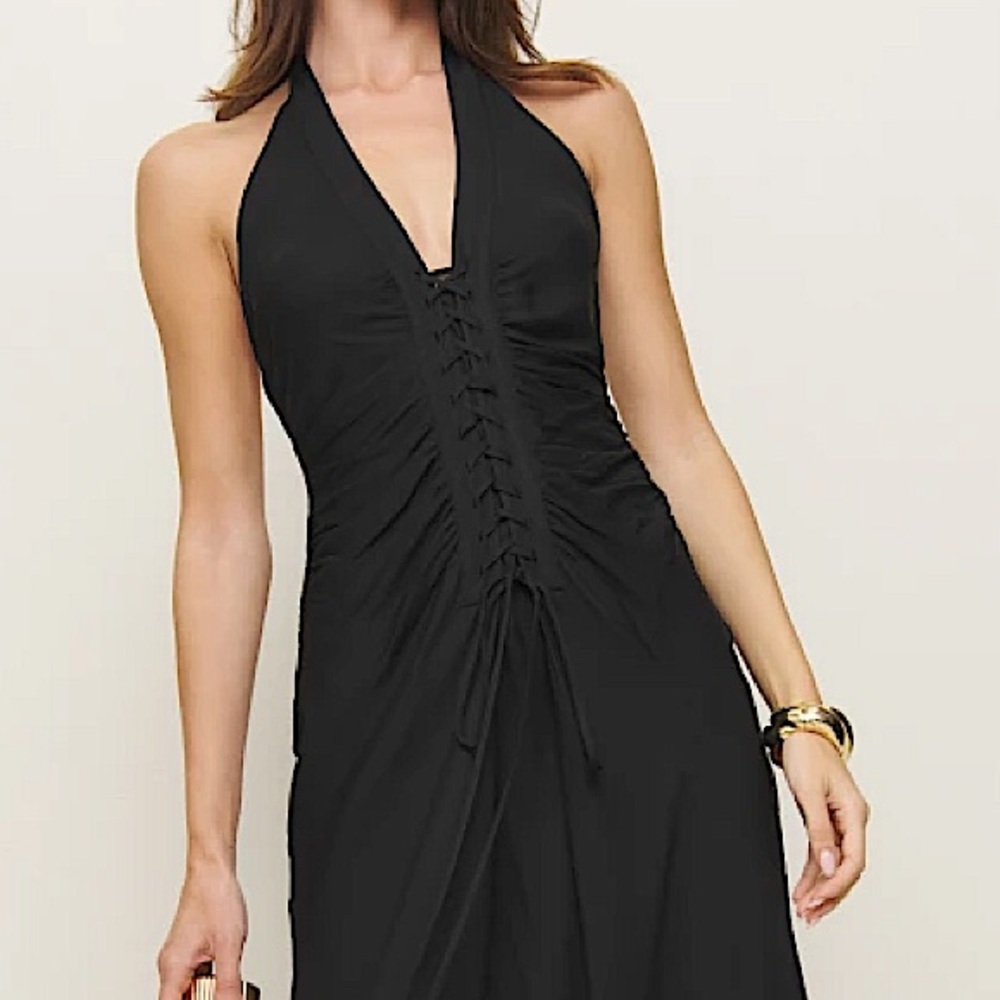 RARE! NWT Black Ceri Reformation Dress